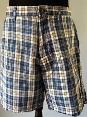 Men’s Banana Republic Plaid Flat Front Shorts